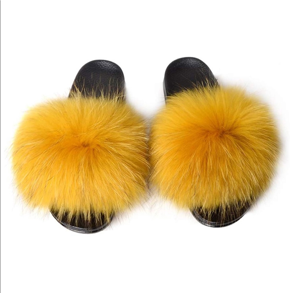 Genuine Fur Slides